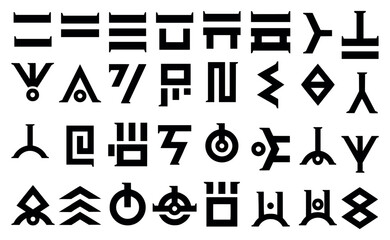 set of icons