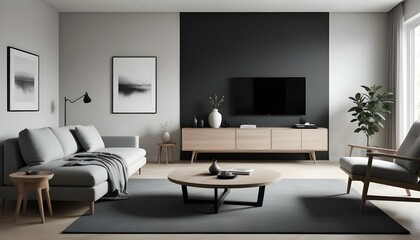 Photo interior modern design room 3d illustration