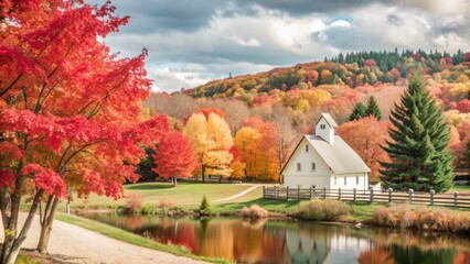 Obraz premium Beautiful views of the autumn season