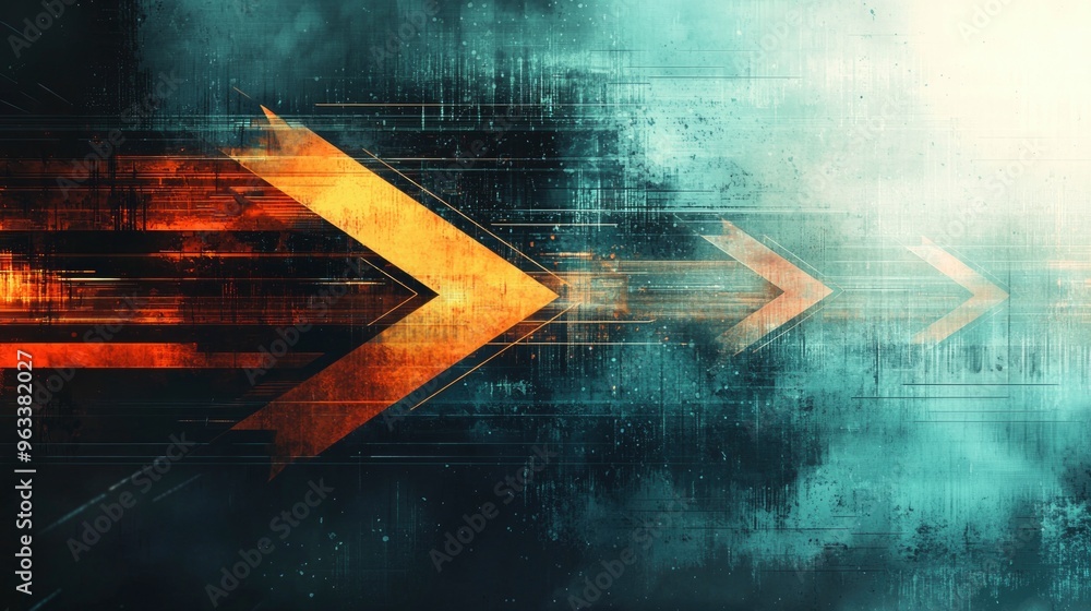 Poster creating a concept of growth, progress and upward mobility. dynamic abstract background featuring or