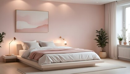 Photo interior modern design room 3d illustration