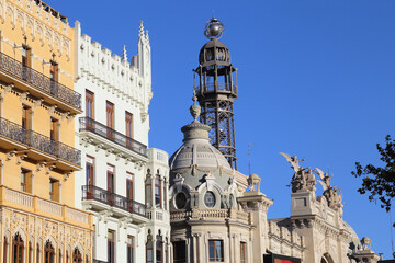 Obraz premium Monumental buildings in Valencia, Spain