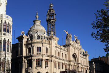Fototapeta premium Monumental buildings in Valencia, Spain