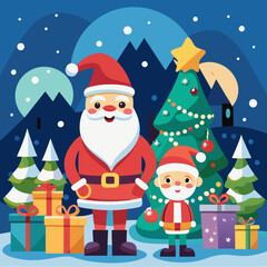 Download Merry Christmas - Santa Claus Svg File For Design.