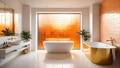 Photo interior modern design room 3d illustration
