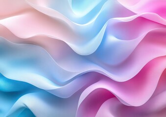 Fototapeta premium Pastel-colored background with light blue, pink, and purple wavy lines