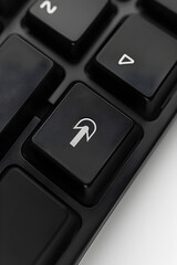 Undo Action: Visual Representation of Keyboard Undo Button Symbolizing Reverts and Corrections