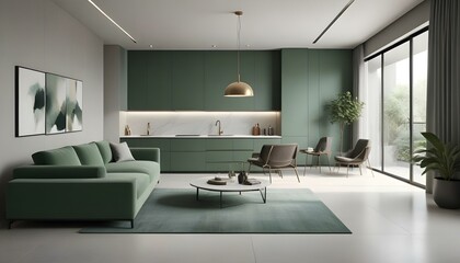 Photo interior modern design room 3d illustration