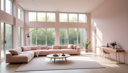 Photo interior modern design room 3d illustration