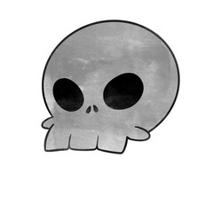Halloween skull illustration 