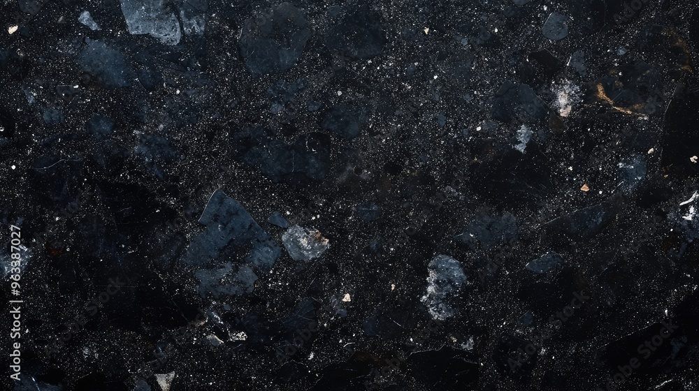 Poster black stone texture with subtle variations in tone and small, scattered flecks of lighter color