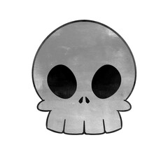 Halloween skull illustration 