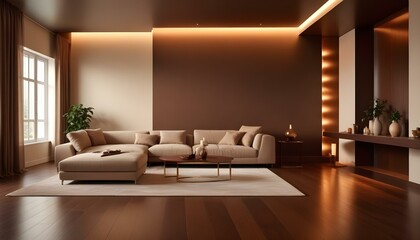 Photo interior modern design room 3d illustration