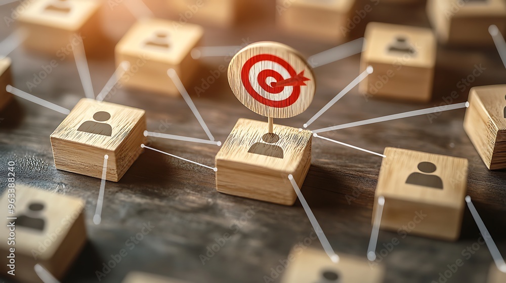 Aufkleber connecting people and ideas through targeted communication and networking