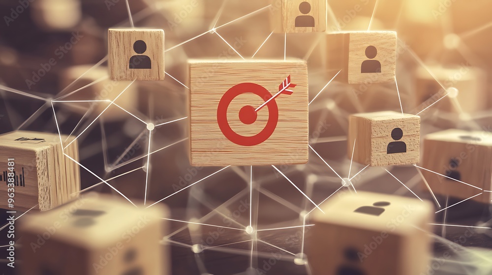 Aufkleber connecting people and ideas through targeted communication and networking