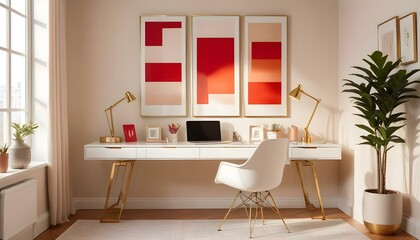 Photo interior modern design room 3d illustration