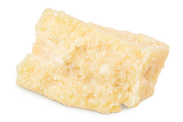 parmesan cheese isolated on white background