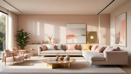Photo interior modern design room 3d illustration
