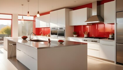 Fototapeta premium Photo interior modern design room 3d illustration