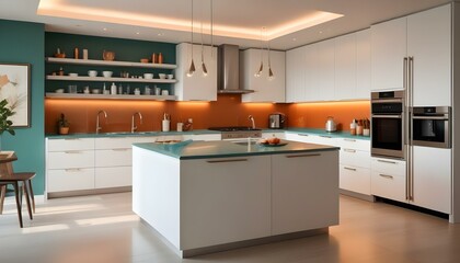 Fototapeta premium Photo interior modern design room 3d illustration