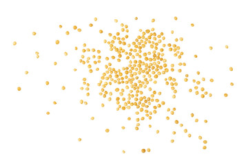 Amaranth grain seeds isolated on white background. Top view. Flat lay