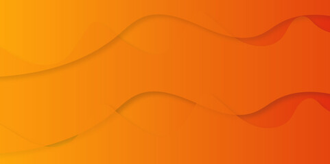 Abstract orange background with waves. Light curve line motion technology.	