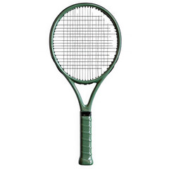 Green tennis racket isolated on a transparent background png file no background png file