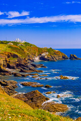 coast and sea cornwall england uk