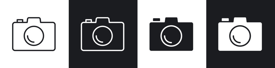 Camera icon in filled and stroke