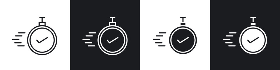 Express icon in filled and stroke