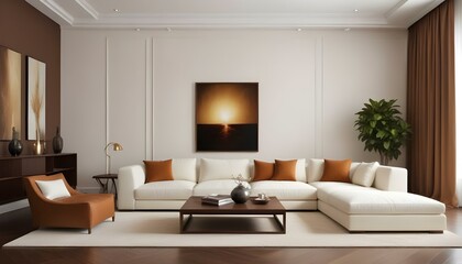 Photo interior modern design room 3d illustration