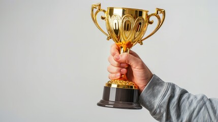 The Golden Trophy in Hand