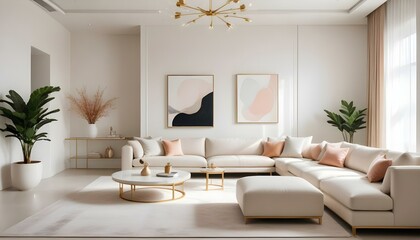 Photo interior modern design room 3d illustration