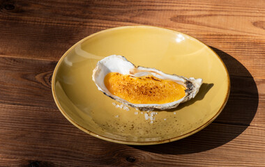 garnished oyster