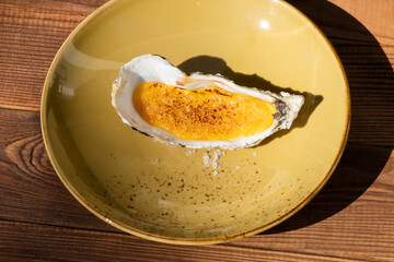 garnished oyster