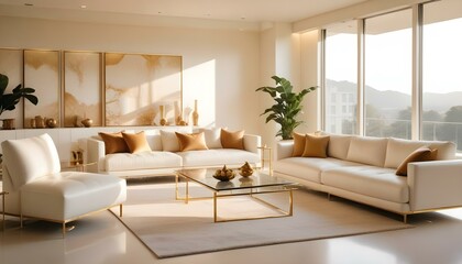Photo interior modern design room 3d illustration