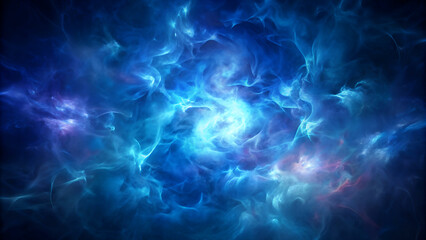 Blue smoke on dark background