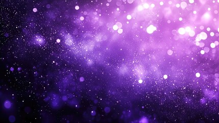 Fototapeta premium Create an image of a smokey purple backdrop. It should have multiple small LED lights scattered across to mimic the appearance of stars. 