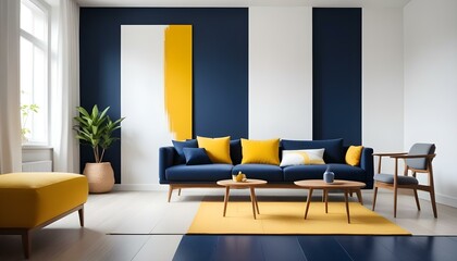 Photo interior modern design room 3d illustration