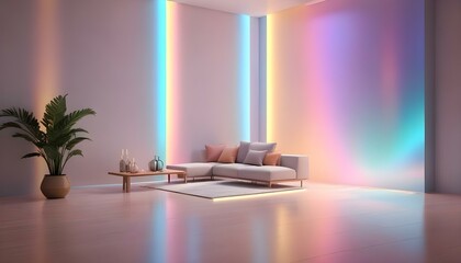 Obraz premium Photo interior modern design room 3d illustration