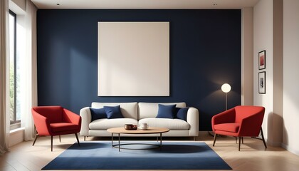 Photo interior modern design room 3d illustration