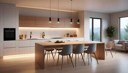 Photo interior modern design room 3d illustration