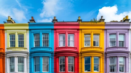 Fototapeta premium colored houses