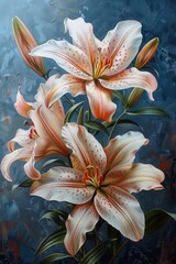 Flower Oil Painting Background