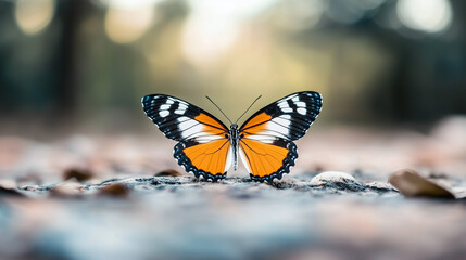 Obraz premium Butterfly on a Rock.