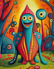 Cartoon Sea Creature