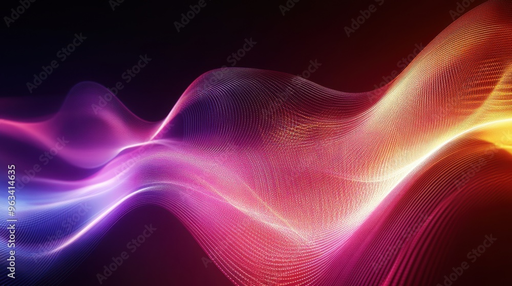 Aufkleber illuminated data flow: abstract global network connectivity