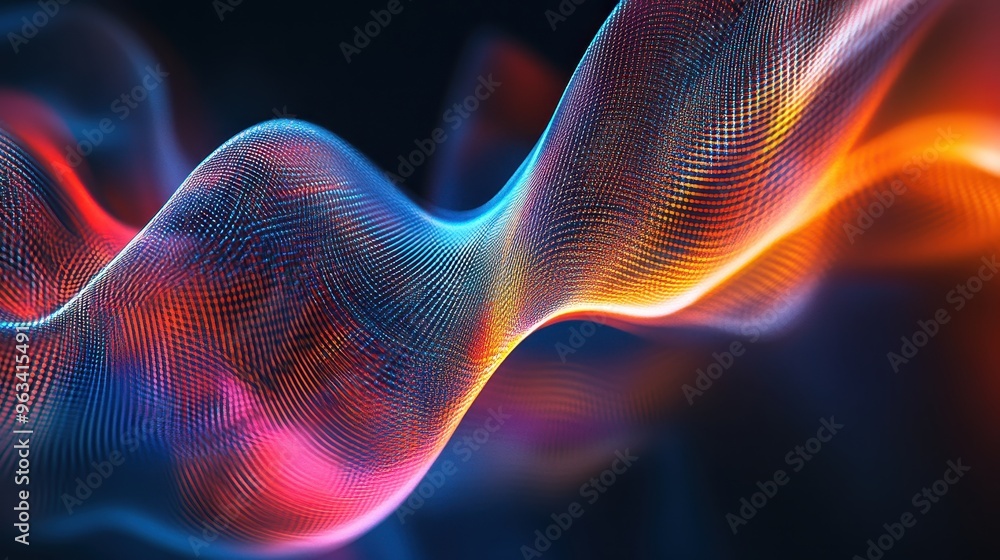 Aufkleber techno vortex - abstract background of dynamic data flow and internet connectivity