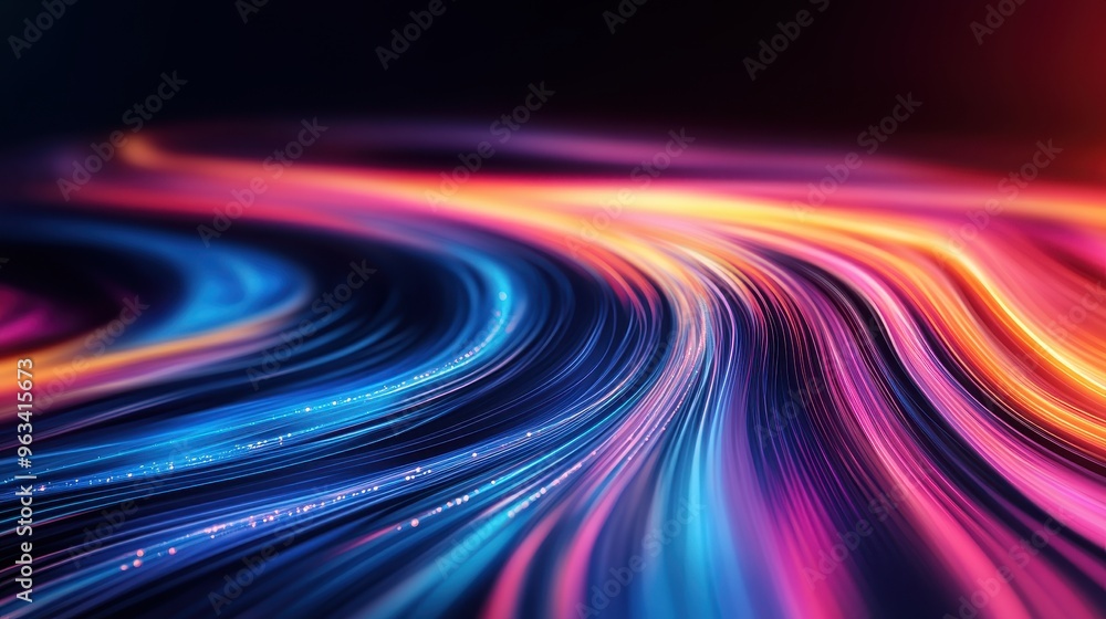 Poster data flow abstraction - vibrant curves and waves of connectivity in global network communication
