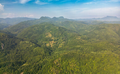Obraz premium Aerial view of Apuseni Mountains in Romania